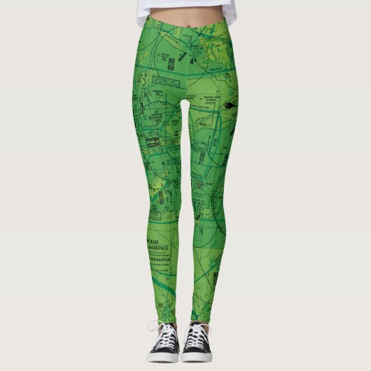 Luchtvaartschema Leggings (Voorkant)