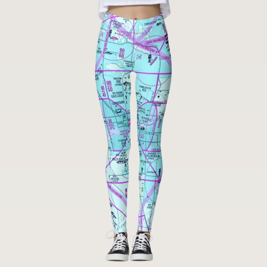 Luchtvaartschema Leggings (Voorkant)
