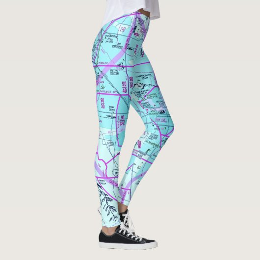 Luchtvaartschema Leggings (Rechts)