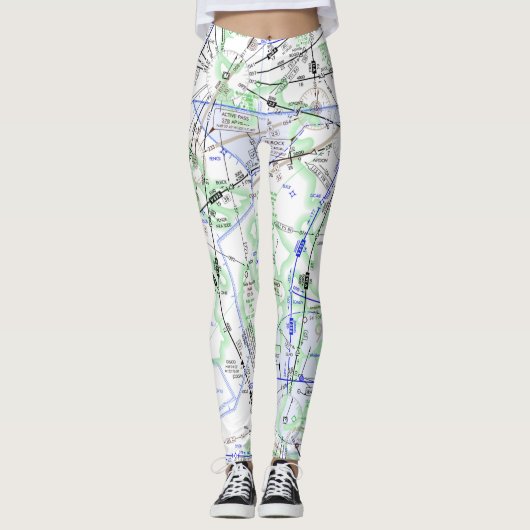 Luchtvaartschema Leggings (Voorkant)