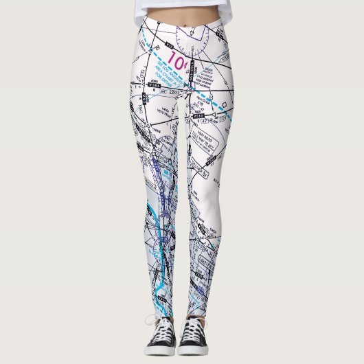 Luchtvaartschema Leggings (Voorkant)