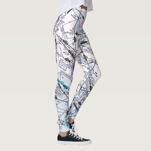Luchtvaartschema Leggings (Rechts)