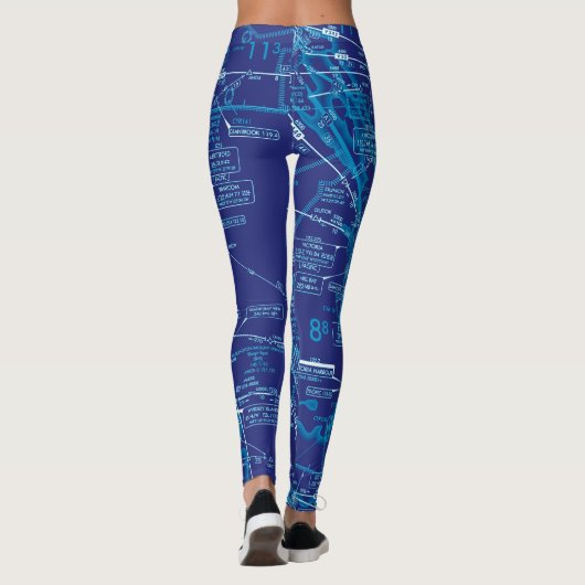 Luchtvaartschema Leggings (Achterkant)