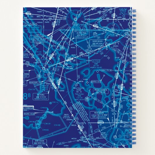 Luchtvaartschema Notitieboek (Achterkant)