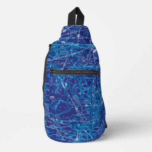 Luchtvaartschema Sling Bag (Voorkant)