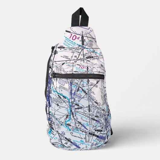 Luchtvaartschema Sling Bag (Voorkant)