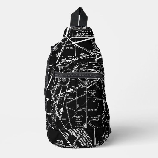 Luchtvaartschema Sling Bag (Voorkant)