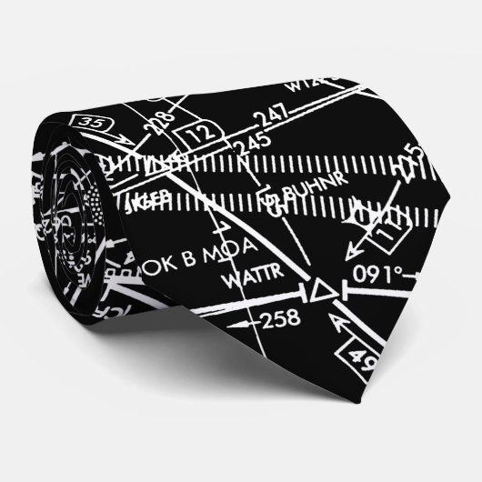 Luchtvaartschema Stropdas (Opgerold)