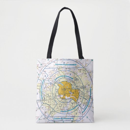 Luchtvaartschema Tote Bag (Voorkant)
