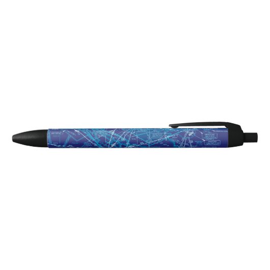 Luchtvaartschema Zwarte Inkt Pen (Bovenkant)