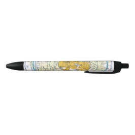 Luchtvaartschema Zwarte Inkt Pen