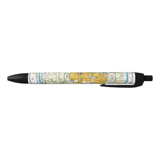 Luchtvaartschema Zwarte Inkt Pen (Bodem)