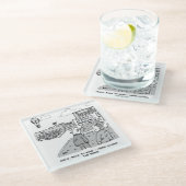 Luchtvaartschepen voor de ruimtevaart glazen onderzetter (Schuin)