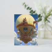 Luchtvaartschip Afrofuturistic Science Fiction Briefkaart (Staand voorkant)