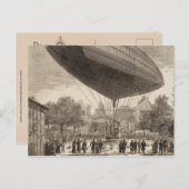 Luchtvaartschip te Auteuil Briefkaart (Voorkant / Achterkant)