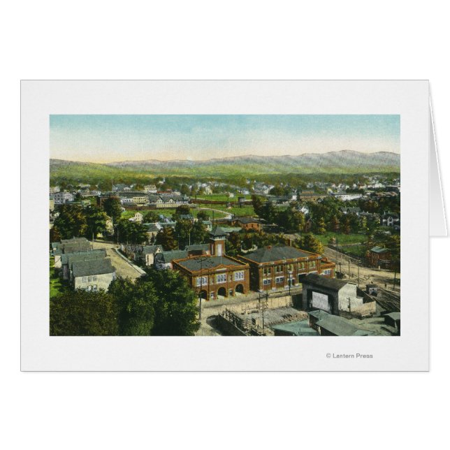 Luchtvaartstation en Uitzicht van de stad (Voorkant Horizontaal)