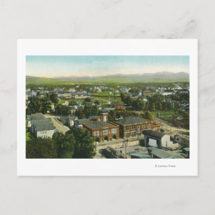 Luchtvaartstation en Uitzicht van de stad Briefkaart