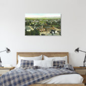 Luchtvaartstation en Uitzicht van de stad Canvas Afdruk (Insitu (Slaapkamer))