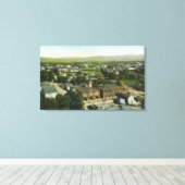 Luchtvaartstation en Uitzicht van de stad Canvas Afdruk (Insitu (Houten vloer))