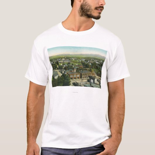 Luchtvaartstation en Uitzicht van de stad T-shirt (Voorkant)