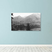 Luchtvaartstation van de stad 5 canvas afdruk (Insitu (Houten vloer))