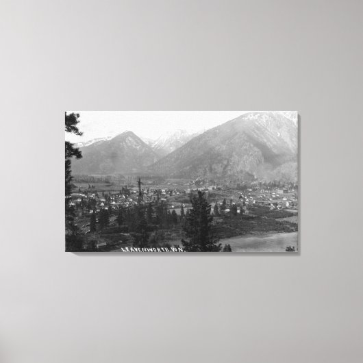 Luchtvaartstation van de stad 5 canvas afdruk (Voorkant)