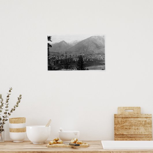 Luchtvaartstation van de stad 6 poster (Keuken)