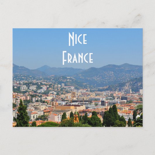 Luchtvaartstation van de stad Nice in Frankrijk Briefkaart (Voorkant)