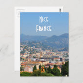 Luchtvaartstation van de stad Nice in Frankrijk Briefkaart (Voorkant / Achterkant)