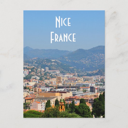 Luchtvaartstation van de stad Nice in Frankrijk Briefkaart (Voorkant)