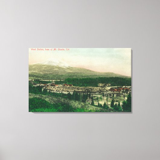 Luchtvaartstation van het station van Weed te Mt. Canvas Afdruk (Voorkant)