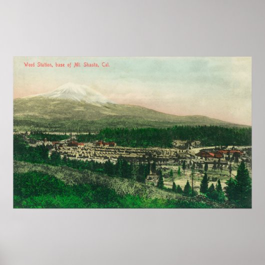 Luchtvaartstation van het station van Weed te Mt. Poster (Voorkant)