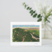 LuchtvaartsUitzicht van Winding Hwy en Summit Bldg Briefkaart (Staand voorkant)