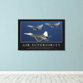 Luchtvaartsuperioriteit: Inspirerend Canvas Afdruk (Insitu (Houten vloer))