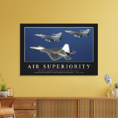 Luchtvaartsuperioriteit: Inspirerend Canvas Afdruk (Insitu (Woonkamer))