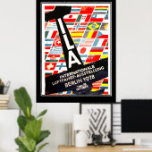 Luchtvaarttentoonstelling Berlijn 1928 Vintage pos Poster (Thuiskantoor)