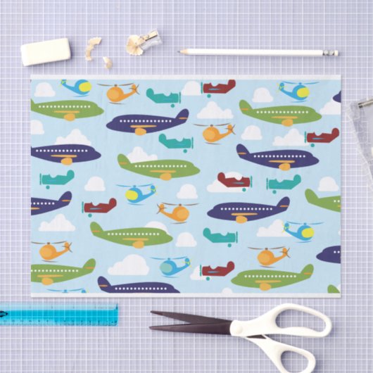 Luchtvaartthema Tissuepapier (Craft)