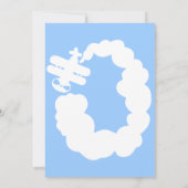 Luchtvaartthema Uitnodigingen van feestdagen voor  (Achterkant)