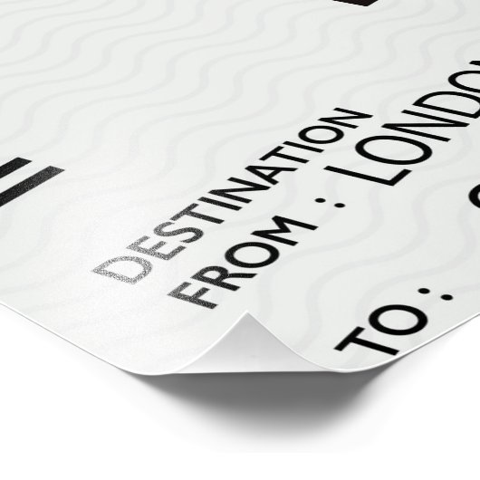 Luchtvaarttickets Foto Afdruk (Hoek)