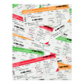 Luchtvaarttickets Foto Afdruk (Voorkant)