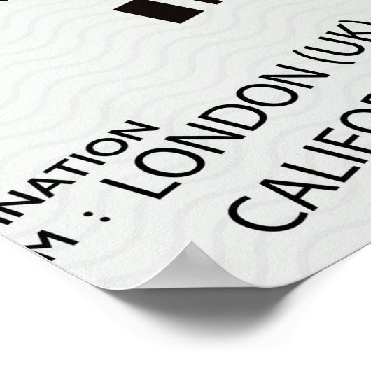 Luchtvaarttickets Poster (Hoek)