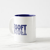 LUCHTVAARTUIG TWEEKLEURIGE KOFFIEMOK (Voorkant links)