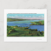 Luchtvaartuig Uitzicht van New Bridge met NY en VT Briefkaart (Voorkant)