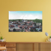 LuchtvaartUitzicht van City # 2Jackson, CA Canvas Afdruk (Insitu (Woonkamer))