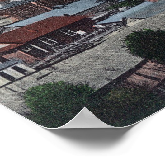 LuchtvaartUitzicht van City # 2Jackson, CA Poster (Hoek)