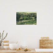 LuchtvaartUitzicht van CitySutter Creek, CA Poster (Keuken)