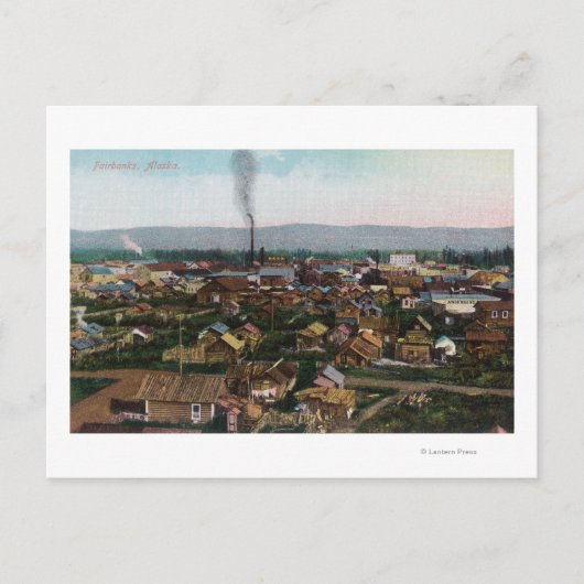 LuchtvaartUitzicht van de CityFairbanks, AK Briefkaart (Voorkant)