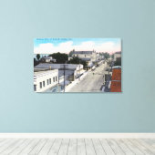 LuchtvaartUitzicht van de stad Antioch, CA Canvas Afdruk (Insitu (Houten vloer))