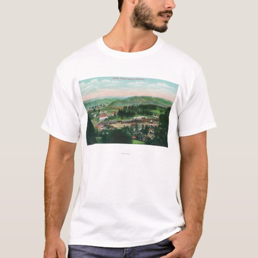 LuchtvaartUitzicht van de stad Colfax, CA T-shirt (Voorkant)
