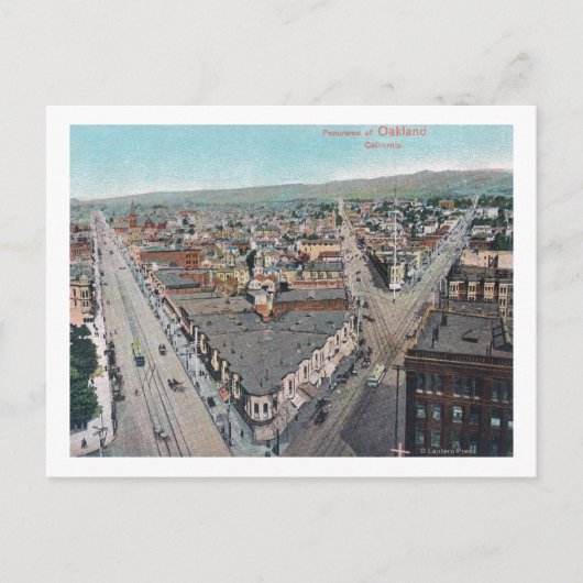 LuchtvaartUitzicht van de stad Oakland, CA Briefkaart (Voorkant)